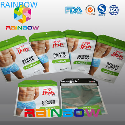 উপহার / পোশাক প্যাকেজিং / ননি জিপলক ব্যাগ / আন্ডারওয়্যার প্লাস্টিকের ব্যাগ জন্য মাইলার ফয়েল জিপলক পাউচ