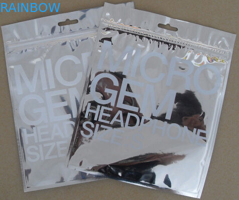 স্পর্শকাতর ফ্রন্ট ডিসপ্লে প্লাস্টিকের অঙ্গরাগ প্যাকেজিং ব্যাগ জipper সঙ্গে