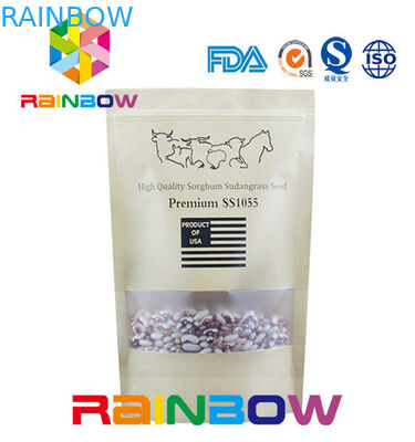 খাদ্য গ্রেড স্ট্যান্ড আপ জীপ ব্যাগ নারকেল চিপস / পোষা খাদ্য / স্ন্যাক / বিস্কুট জন্য