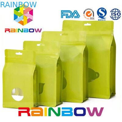 খাদ্য গ্রেড স্ট্যান্ড আপ জীপ ব্যাগ নারকেল চিপস / পোষা খাদ্য / স্ন্যাক / বিস্কুট জন্য