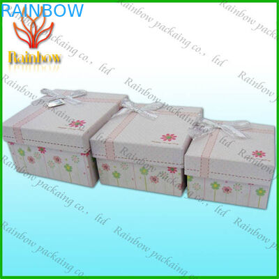 গোলাপী এবং কমলা রঙিন উপহার বক্স পেপার বক্স প্যাকেজিং Recycable কাগজ বক্স