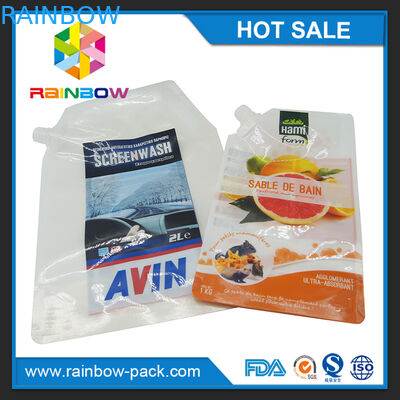 কাস্টমাইজড পুনর্ব্যবহারযোগ্য প্লাস্টিক স্ট্যান্ড আপ শিশুর খাদ্য / রস / স্যুপ জন্য ঝাঁপ দাও