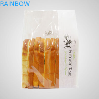 ব্রেড জন্য হোয়াইট কraft কাগজ ব্যাগ / Mylar এবং পরিষ্কার উইন্ডো সঙ্গে পাউন্ড স্ট্যান্ড