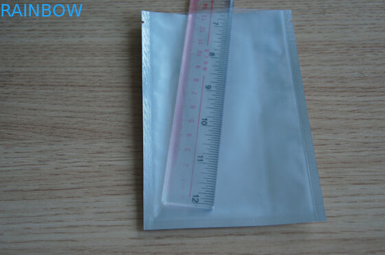 পুনঃব্যবহারযোগ্য তিনপাশে সিল ফয়েল পouch প্যাকেজিং প্লাস্টিক মালার ব্যাগ জিপ লক সঙ্গে