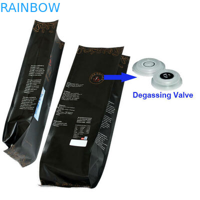 অ্যালুমিনিয়াম ফয়েল পচ প্যাকেজিং সাইড Gusset চতুর্ভুজ সিল প্যাকেজিং কপাটক সঙ্গে কফি ব্যাগ