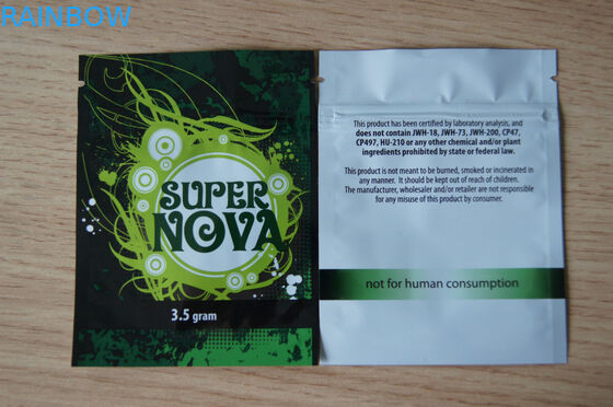 3 সাইড সিল অ্যালুমিনিয়াম ফয়েল পচ প্যাকেজিং খাদ্য জন্য জিপ লক Laminated ব্যাগ