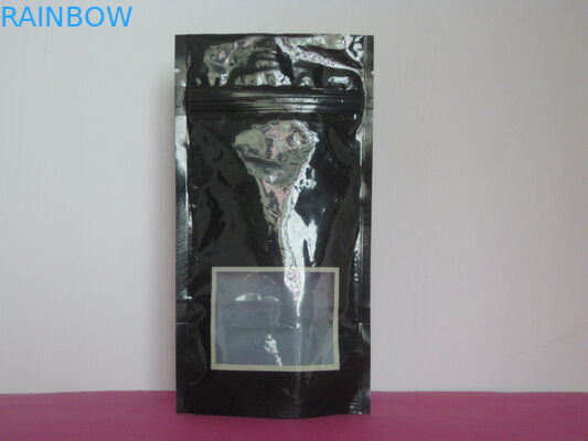 পুনর্ব্যবহারযোগ্য অ্যালুমিনিয়াম ফয়েল পচ প্যাকেজিং Laminated স্ট্যান্ড আপ উইন্ডো সঙ্গে ম্যাট Mylar পাউন্ড