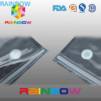 খাদ্য গ্রেড ভ্যাকুয়াম সিলার ব্যাগ প্লাস্টিক স্ব সিলিং ব্যাগ স্টোরেজ খাদ্য / ভ্যাকুয়াম ব্রেকার ভালভ জন্য