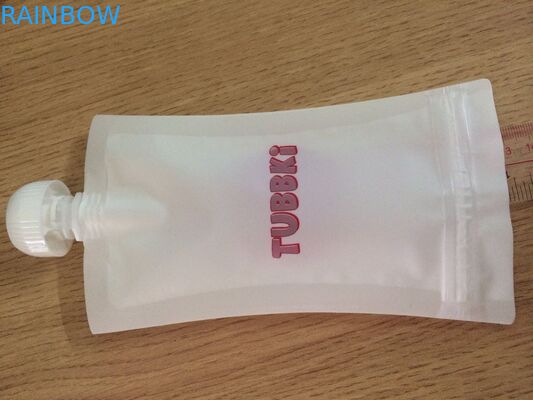 নীচে ডাবল জipper সঙ্গে Leakproof পুনর্ব্যবহৃত শিশুর খাদ্য পেষণকারী