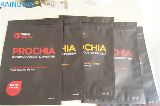 কাস্টমাইজড মুদ্রণ স্ট্যান্ড প্রোটিন পাউডার জন্য ফয়েল পাউচ প্যাকেজিং ব্যাগ