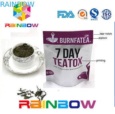 সাইড Gusseted ডয়াই প্যাক ক্রাফ্ট কাগজ চা প্যাকেজিং ব্যাগ অ্যালুমিনিয়াম ফয়েল প্লাস্টিক Ziplock পাউচ