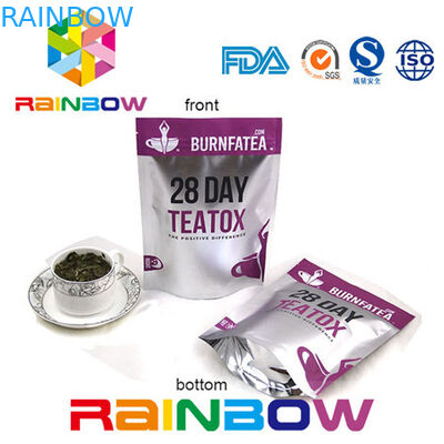 সাইড Gusseted ডয়াই প্যাক ক্রাফ্ট কাগজ চা প্যাকেজিং ব্যাগ অ্যালুমিনিয়াম ফয়েল প্লাস্টিক Ziplock পাউচ