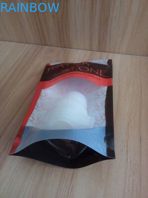 জিপারের সাথে ক্যানাবিস বীজ / ননি ব্যাগ দিয়ে ভরা প্লাস্টিকের কন্টেইনার স্ট্যান্ড করুন