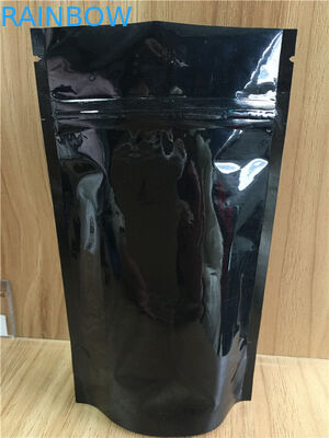 অ্যালুমিনিয়াম ফয়েল নীচে Gusset ব্যাগ Ziplock স্টোরেজ Puffed চাল পাউডার প্যাকেজিং