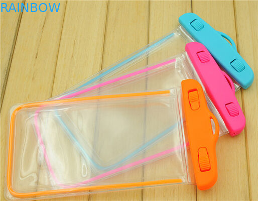 ইউনিভার্সাল 5.5 ইঞ্চি PVC জলরোধী ফোন ব্যাগ আইফোন 6s 6 প্লাস, গোলাপী / Oragne / নীল জন্য