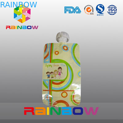 শীর্ষ গ্রেড এবং টেকসই জipper সঙ্গে খাদ্য গ্রেড শিশুর খাদ্য পাউন্ড স্পাউট পাউচ প্যাকেজিং