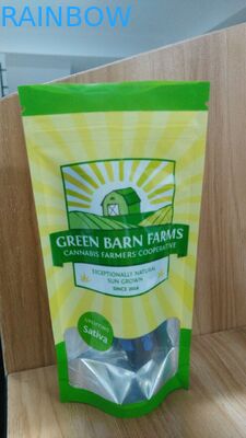 কাস্টমাইজড স্ট্যান্ড আপ ফুড অ্যালুমিনিয়াম ফয়েল ল্যামিনেট জীপার ব্যাগ পরিষ্কার উইন্ডো wtih