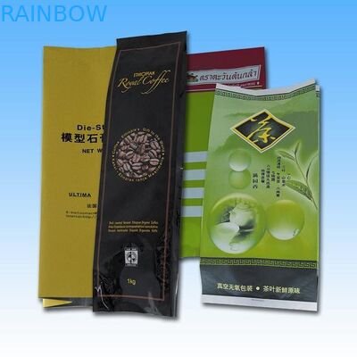 অ্যালুমিনিয়াম ফয়েল সাইড Gusset চতুর্ভুজ সিল প্যাকেজিং, কফি / চা Pacakging ব্যাগ