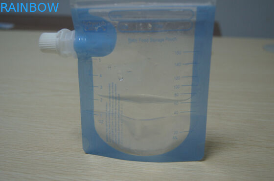 পুনঃব্যবহারযোগ্য স্বচ্ছ ডাবল জিপলক বিপিএ ফ্রি ফুড স্পাউথ পাউচ