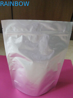 জলরোধী স্ট্যান্ড আপ ফয়েল পচ প্যাকেজিং কফি / চা জন্য বিশুদ্ধ অ্যালুমিনিয়াম ফয়েল ব্যাগ