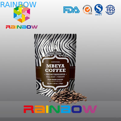 কাস্টমাইজড 2oz অ্যালুমিনিয়াম ফয়েল রেখাযুক্ত কালো ম্যাট ভালভ সঙ্গে কফি ব্যাগ দাঁড়ানো