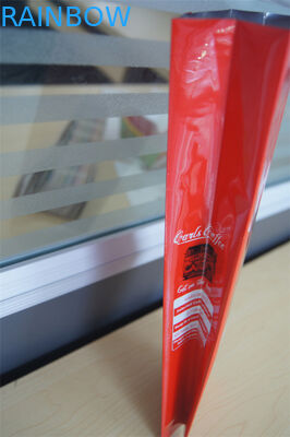 কাস্টমাইজড পাশ gusset ভালভ, লাল সবুজ সঙ্গে অ্যালুমিনিয়াম ফয়েল কফি ব্যাগ