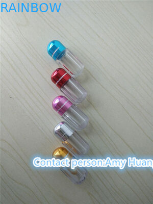 অ্যালুমিনিয়াম ফয়েল ক্যাপ সহ খালি হার্ড জেলটিন ক্যাপসুল বোতল সেক্স পিল কন্টেইনার