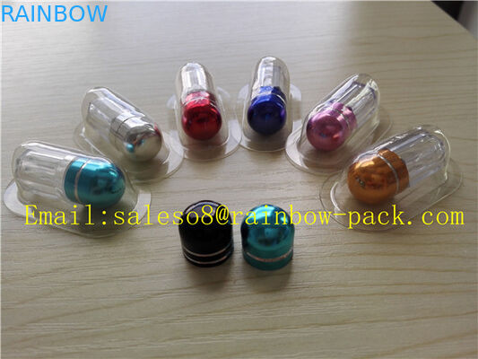 অষ্টভুজ আকৃতির 10 মিলি প্লাস্টিকের পিল বোতল খালি ক্যাপসুল বোতল একক ক্যাপসুলের জন্য