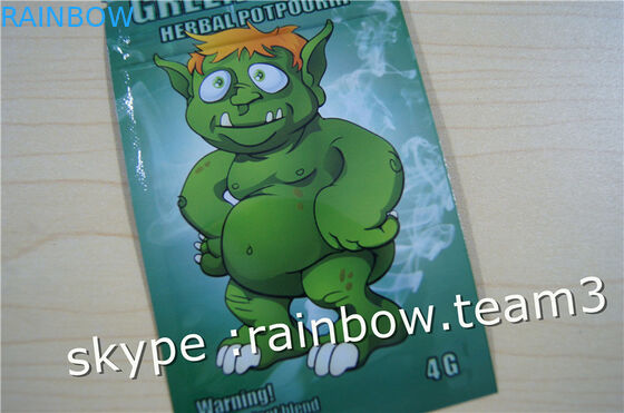 পাউডার জন্য ভেষজ ধূপ ব্যাগ / তিন পাশের সীল জিপার ব্যাগ / কাস্টম ভেষজ ধূপ ব্যাগ 1g / 2g / 3g / 4g / 5g sachet ব্যাগ জন্য