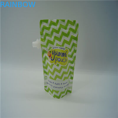 5oz পুনঃব্যবহারযোগ্য শিশুর খাদ্য প্লাস্টিকের পাইচ প্যাকেজিং অনুমোদিত এফডিএ