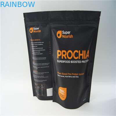 ফয়েল রেখাযুক্ত ফয়েল ziplock ব্যাগ, প্রোটিন পাউডার / খাদ্য ফয়েল প্যাকেজিং ব্যাগ