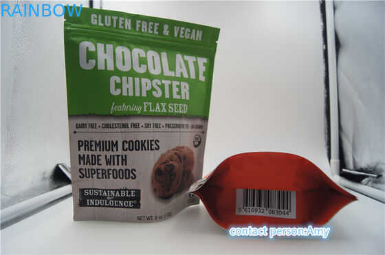 2017 নতুন ডিজাইন প্রচারমূলক চকোলেট বিস্কুট প্যাকেজিং ব্যাগ / জিপার দিয়ে 10oz পনির থালা