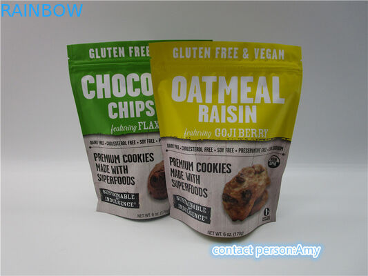 কাস্টম মেড প্রোমোশনাল চকলেট বিস্কুট স্ন্যাক ব্যাগ প্যাকেজিং Gravure মুদ্রণ