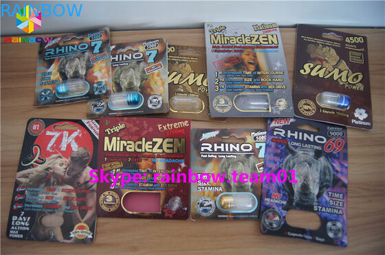 এসজিএস পেপার বক্স প্যাকেজিং পরিষ্কার প্লাস্টিক সেক্স পিল বোতল, কাস্টম সেবা প্রদান