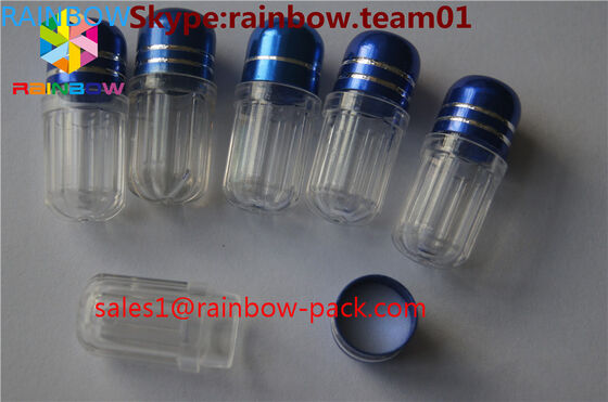 ছোট পিল আকৃতি ক্যাপসুল কন্টেইনার সেক্স গোলাপ গাইনস জন্য ক্যাপসুল ক্যাপসুল কেস 7 পিল প্যাকেজিং বর্ধন পিল বোতল