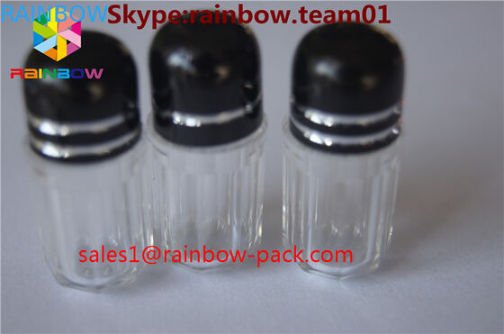 প্লাস্টিকের পিল বোতল বিক্রয়ের জন্য ক্যাপসুল পাত্রে ডিক আকৃতির বোতল নীল ক্যাপসুল ধারক হেক্সাজোনাল এবং অষ্টভুজাকার আকৃতি