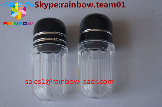 প্লাস্টিকের পিল বোতল বিক্রয়ের জন্য ক্যাপসুল পাত্রে ডিক আকৃতির বোতল নীল ক্যাপসুল ধারক হেক্সাজোনাল এবং অষ্টভুজাকার আকৃতি