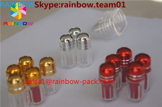 একক গোলক জন্য ষড়ভূমি আকার প্লাস্টিক পিল বোতল খালি ক্যাপসুল বোতল