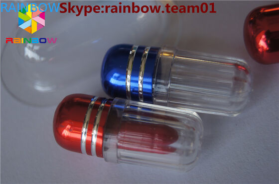 ফাঁকা প্লাস্টিকের ক্যাপসুল পিলের ক্যাপসুলের ক্যাপসুলের আকৃতির ক্যাপসুলের আকৃতির ক্যাপসুলের হেক্সাগোনাল আকৃতির ক্যাপসুলের বোতল ফাঁকা প্লাস্টিকের ক্যাপ