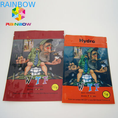 মিষ্টি পাতা ক্যানবাইস রাসায়নিক পাউডার ছোট তাপ সীল ব্যাগ জিপার এবং টিয়ার নেশা সঙ্গে