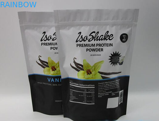 FDA প্রোটিন poweder 1kg জন্য জipper খাদ্য থলি দাঁড়ানো