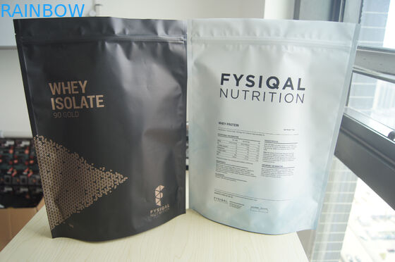 480g জন্য অ্যালুমিনিয়াম ফয়েল ছিদ্র প্রোটিন পাউডার ব্যাগ আপ স্ট্যান্ড