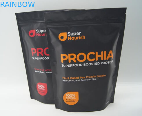 480g জন্য অ্যালুমিনিয়াম ফয়েল ছিদ্র প্রোটিন পাউডার ব্যাগ আপ স্ট্যান্ড