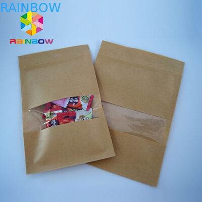 কাস্টমাইজড মুদ্রিত ফয়েল রেখাযুক্ত চা ব্যাগ প্যাকেজিং, খাঁচা উইন্ডো সঙ্গে খাঁচা স্ট্যান্ড