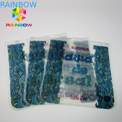 কাস্টম সাঁতারের পোষাক প্যাকিং পিভিসি বিকিনি জিপার ব্যাগ