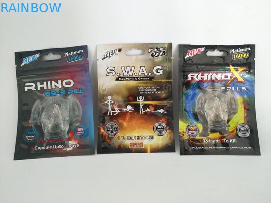 Laminated খাদ্য ফয়েল পাউচ প্যাকেজিং Encore হার্ড মেডিকেল Zipplock পিল ব্যাগ