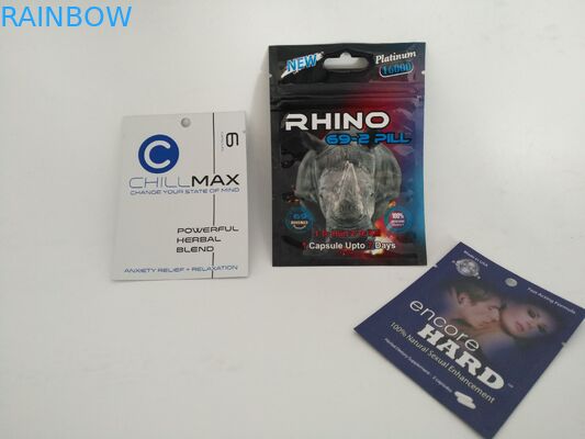 Laminated খাদ্য ফয়েল পাউচ প্যাকেজিং Encore হার্ড মেডিকেল Zipplock পিল ব্যাগ