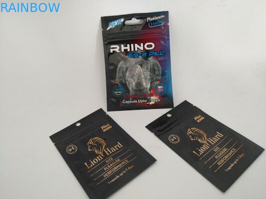 3 পার্শ্ব সীল পিল প্যাকেজিং পাউন্ড ব্যাগ Encore হার্ড ক্যাপসুল পাউডার জন্য টিয়ার নোট