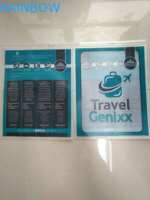 পিভিসি ভ্রমণ ডকুমেন্ট স্লাইডার জিপার জিপলক পাউচ প্যাকিং ব্যাগ / পরিষ্কার পিভিসি শাসক ব্যাগ / পিভিসি পেন কেস / পিভিসি স্টেশনরি পাউন্ড