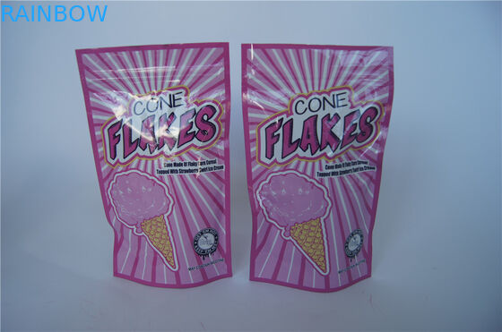 স্পাইস জিপলক ক্ষুদ্র THC / CBD অ্যালুমিনিয়াম ফয়েল জিপার বিভিন্ন ফলের স্বাদের জন্য শীর্ষ ব্যাগ